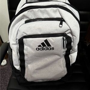 Adidas Black and White Backpack